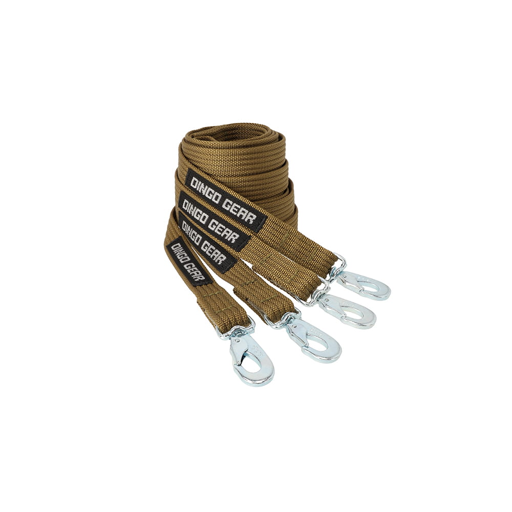 Dingo Gear - Lesă WAŁECZEK din bandă tip frânghie din stylon, cu carabină BGB