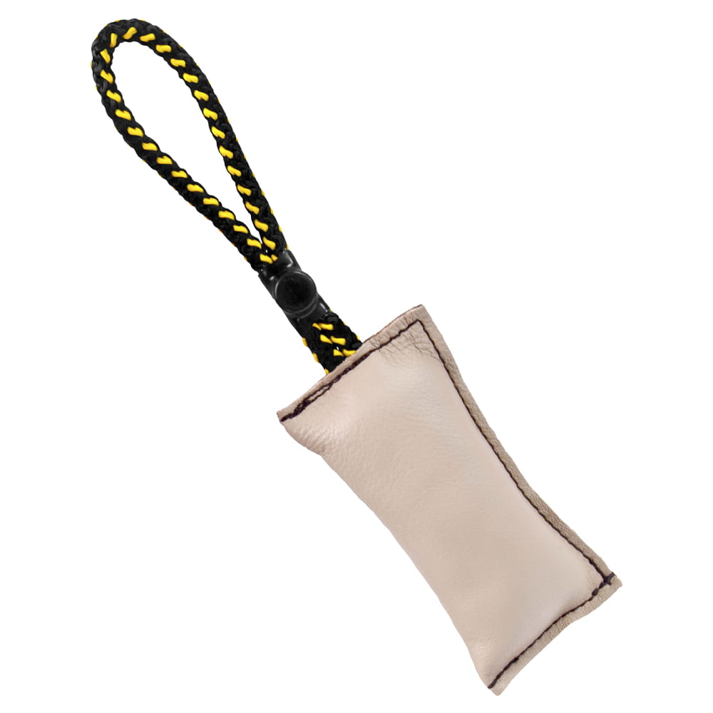 Dingo Gear – Jucărie tug din piele cu magnet – jucărie de mușcătură pentru antrenament, cu mâner, destinată utilizării cu vestă magnetică