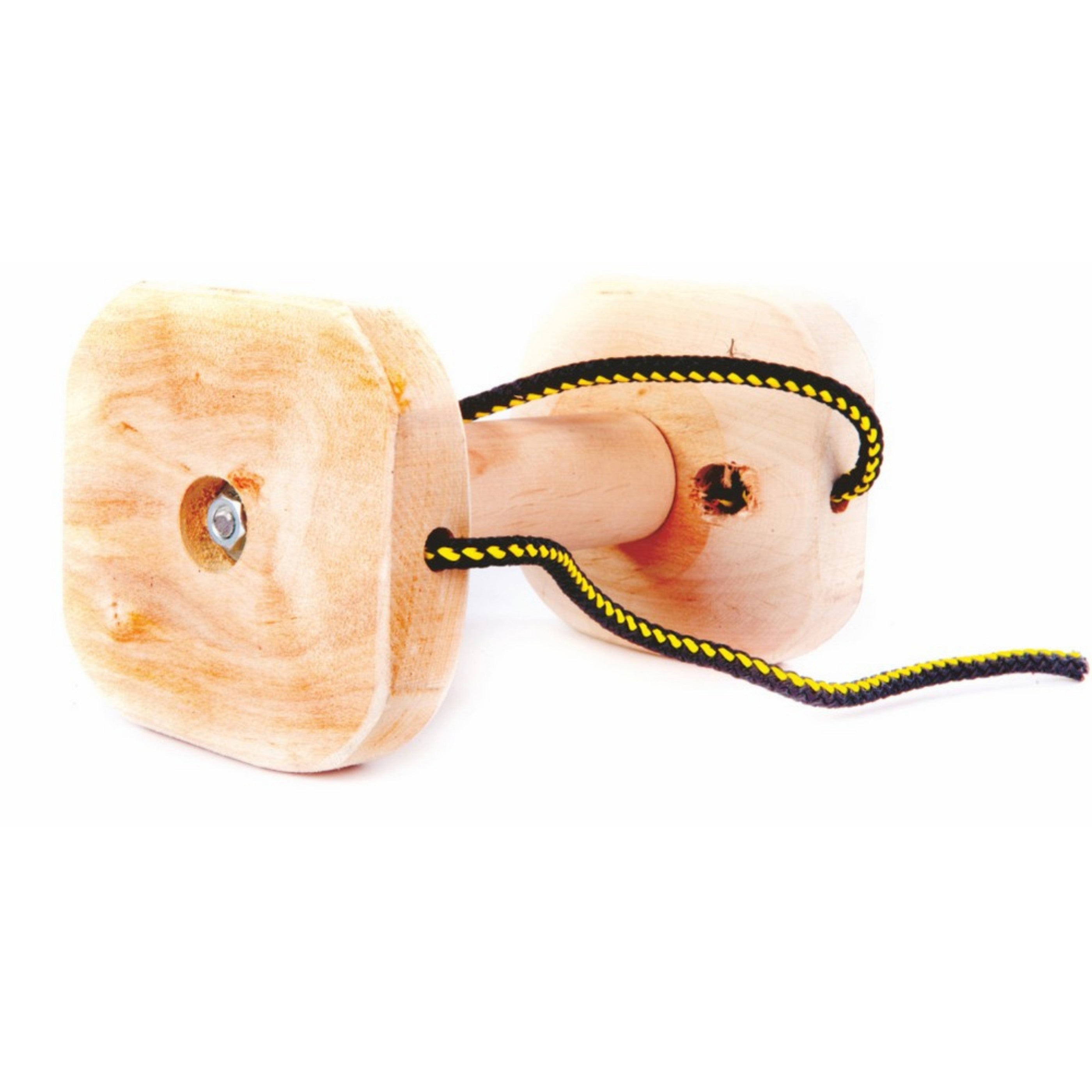Dingo Gear – Aport pentru antrenament IGP – cu prindere în șuruburi, din lemn de fag, cu frânghii | 760 g
