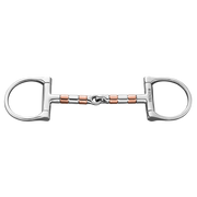 Zăbală cu inele D și rolă de cupru 13 mm