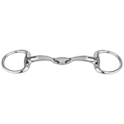 Bridon SATINOX eggbutt 14 mm, cu două articulații - oțel inoxidabil