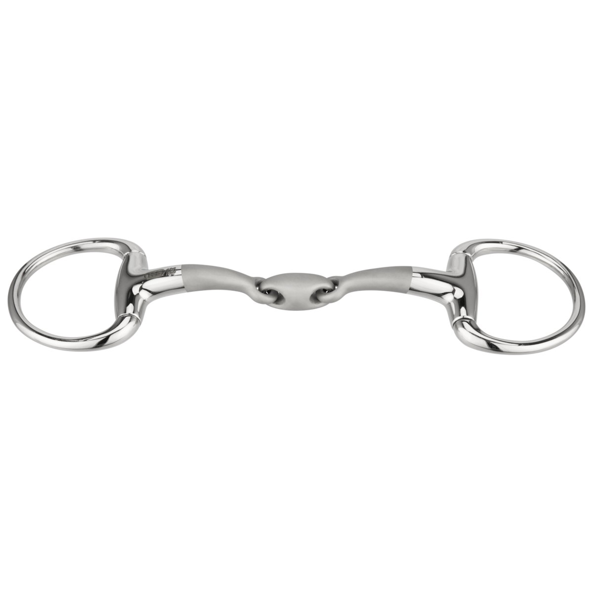 Bridon SATINOX eggbutt 14 mm, cu două articulații - oțel inoxidabil