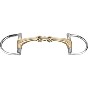 Zăbală Dynamic RS Hunter Jumper cu inele D, 14 mm, cu două articulații