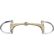 Zăbală Dynamic RS Hunter Jumper cu inele D, 14 mm, cu o articulație