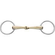 Trensă cu inele mobile 18 mm, cu două articulații - Sensogan