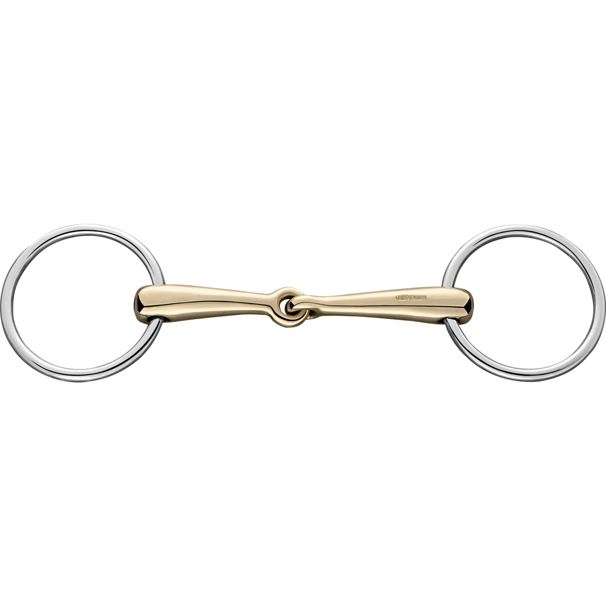 Trensă cu inele mobile 18 mm, cu două articulații - Sensogan