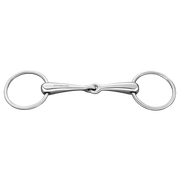 Trensă cu inele mobile 16 mm, cu o articulație - oțel inoxidabil