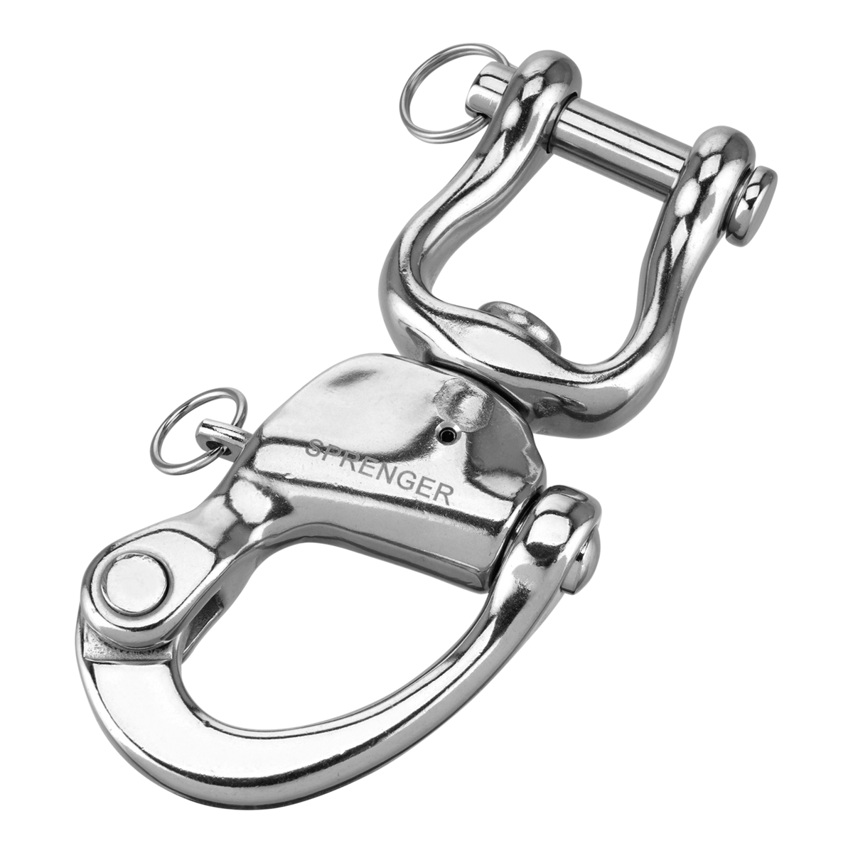 Cârlig HS pentru maraton (turnat), cu shackle - oțel inoxidabil