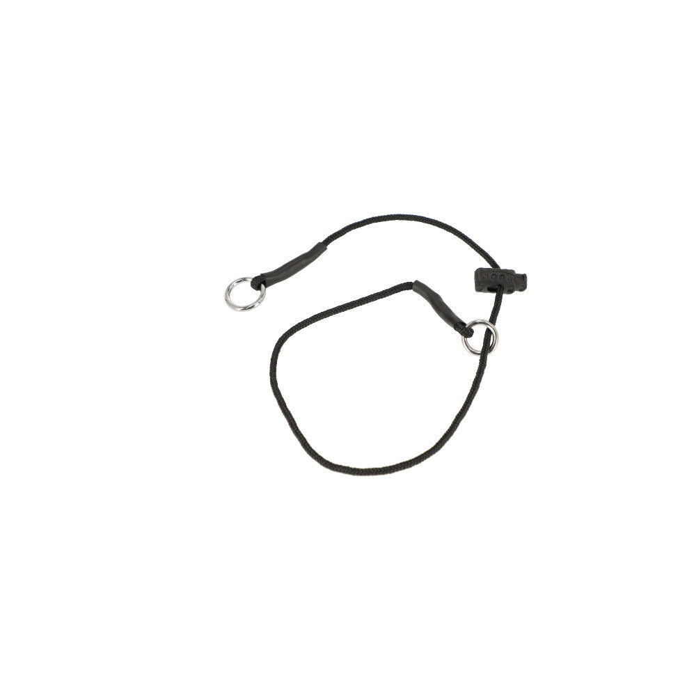 Dingo Gear – fojtó kiképzőnyakörv polipropilén zsinórral | S–XXXL | Ø 3 mm, fekete