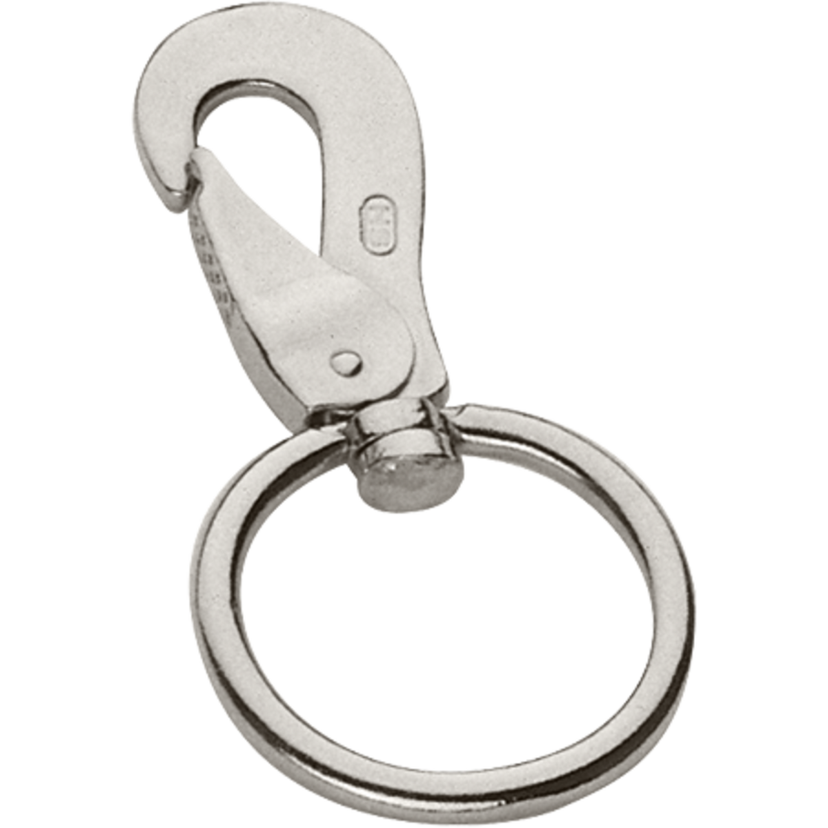 Carabină pentru lonjă - oțel nichelat, lățime interioară 45 mm, lungime 101 mm
