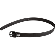 Curele pentru pinteni - 45 cm, BioThane® negru, cataramă neagră