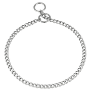 Sprenger kiképzőnyakörv kutyáknak polírozott lapos szemekkel, krómozott acél, 2,0 mm