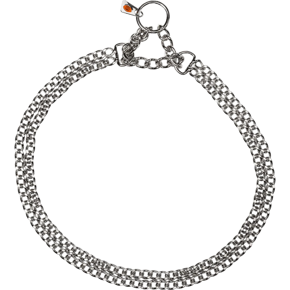Martingale nyakörv dupla soros, laposra csiszolt szemek – Rozsdamentes acél, 2,0 mm