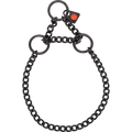 Zgardă, zale rotunde – Oțel inoxidabil negru, 2,0 mm