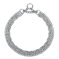 Háromsoros Martingale nyakörv, laposra csiszolt szemek – Krómozott acél, 2,0 mm