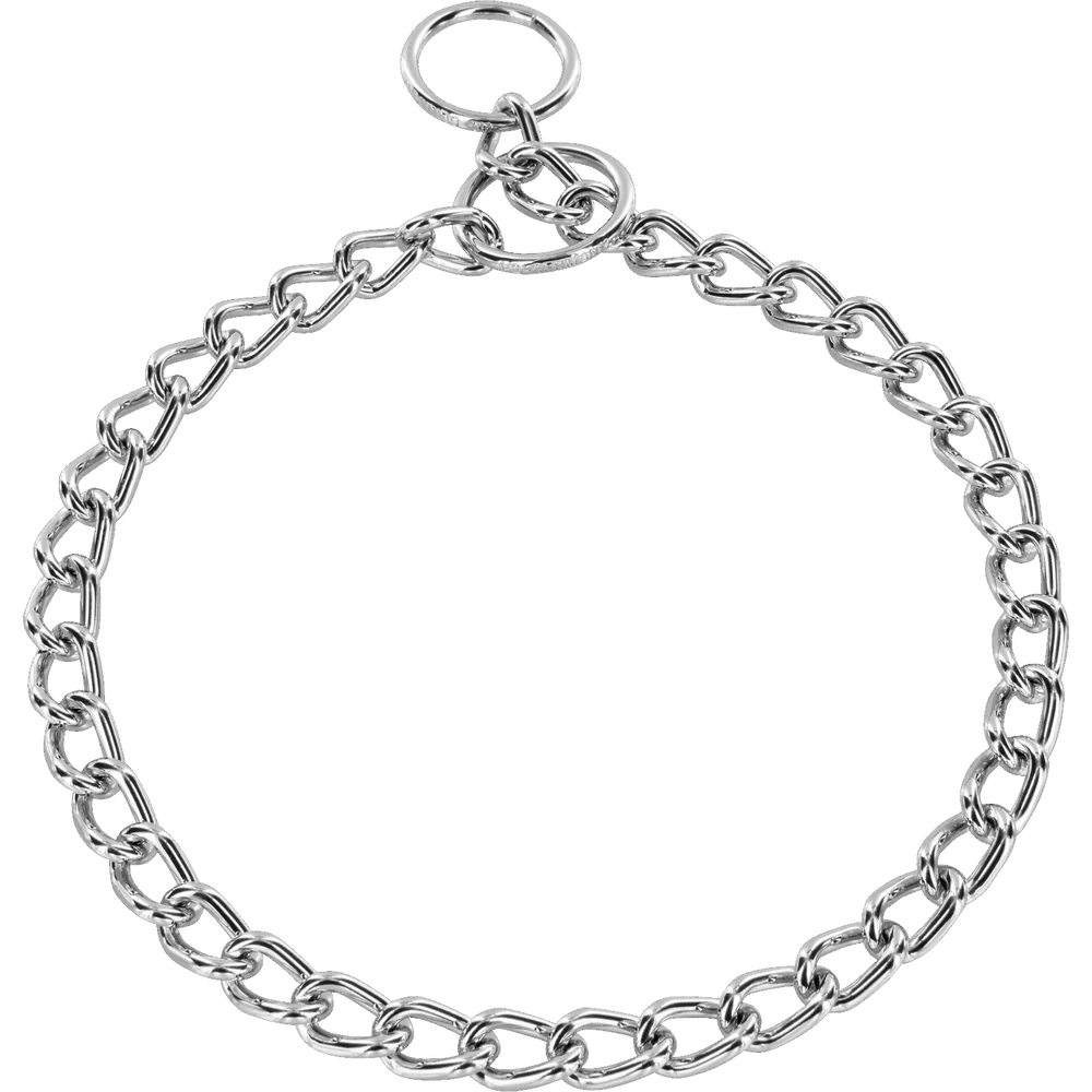 Sprenger kiképző nyakörv kutyáknak kerek, krómozott acélszemekkel, 3,0 mm