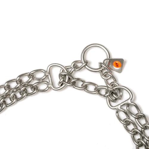 Zgardă Martingale cu două rânduri – Oțel inoxidabil mat, 3,0 mm