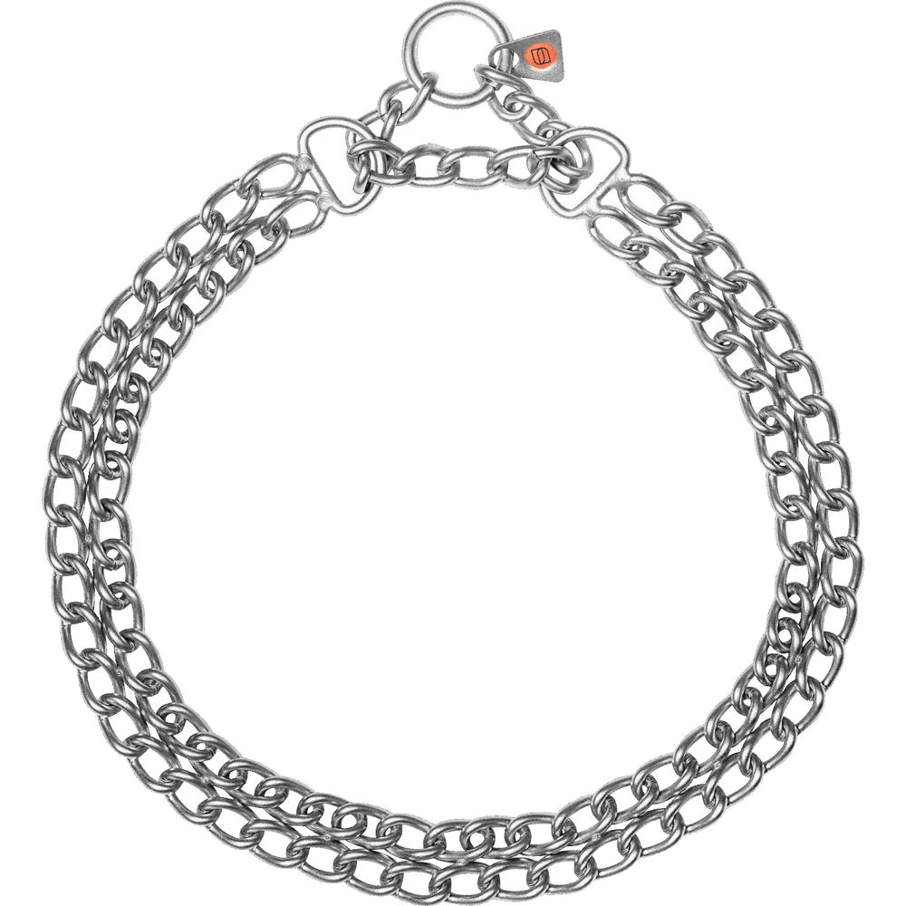 Zgardă Martingale cu două rânduri – Oțel inoxidabil mat, 3,0 mm