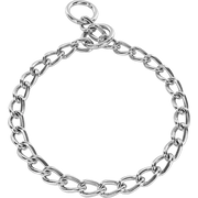Sprenger kiképző nyakörv kutyáknak kerek, krómozott acélszemekkel, 4,0 mm