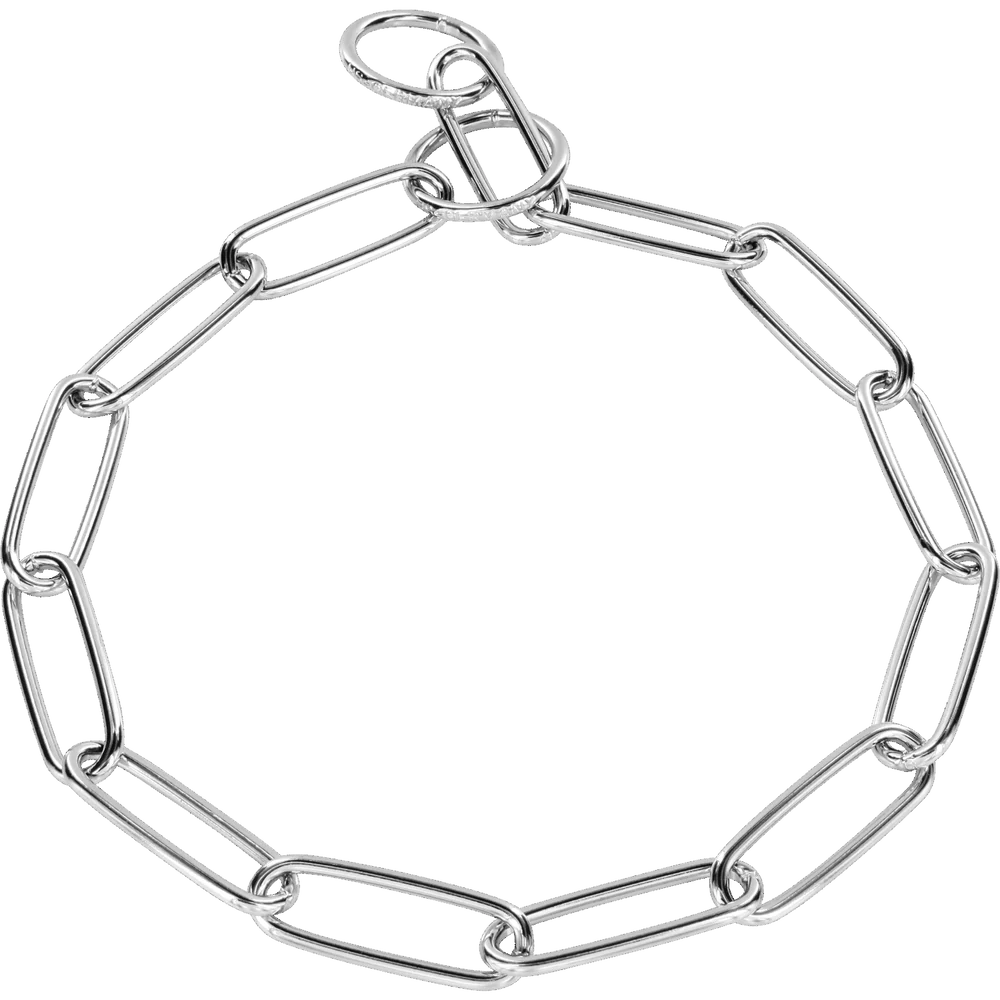 Zgardă de dresaj Sprenger cu zale lungi, oțel cromat, 3,0 mm