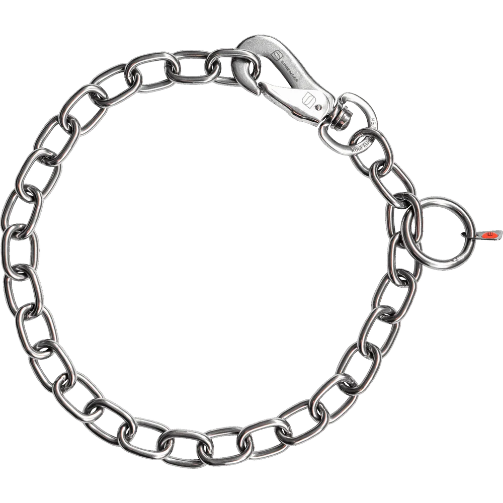 Zgardă reglabilă – cu cârlig SPRENGER, oțel inoxidabil, 4,0 mm