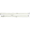 Lánc hámhoz – nikkelezett acél, 3,0 mm / 79"