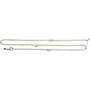 Hámhoz való lánc – nikkelezett acél, 3,0 mm / 79"