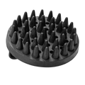 Pieptene curry, oval – cauciuc, negru, 150 x 100 mm