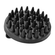 Pieptene curry, oval – cauciuc, negru, 150 x 100 mm