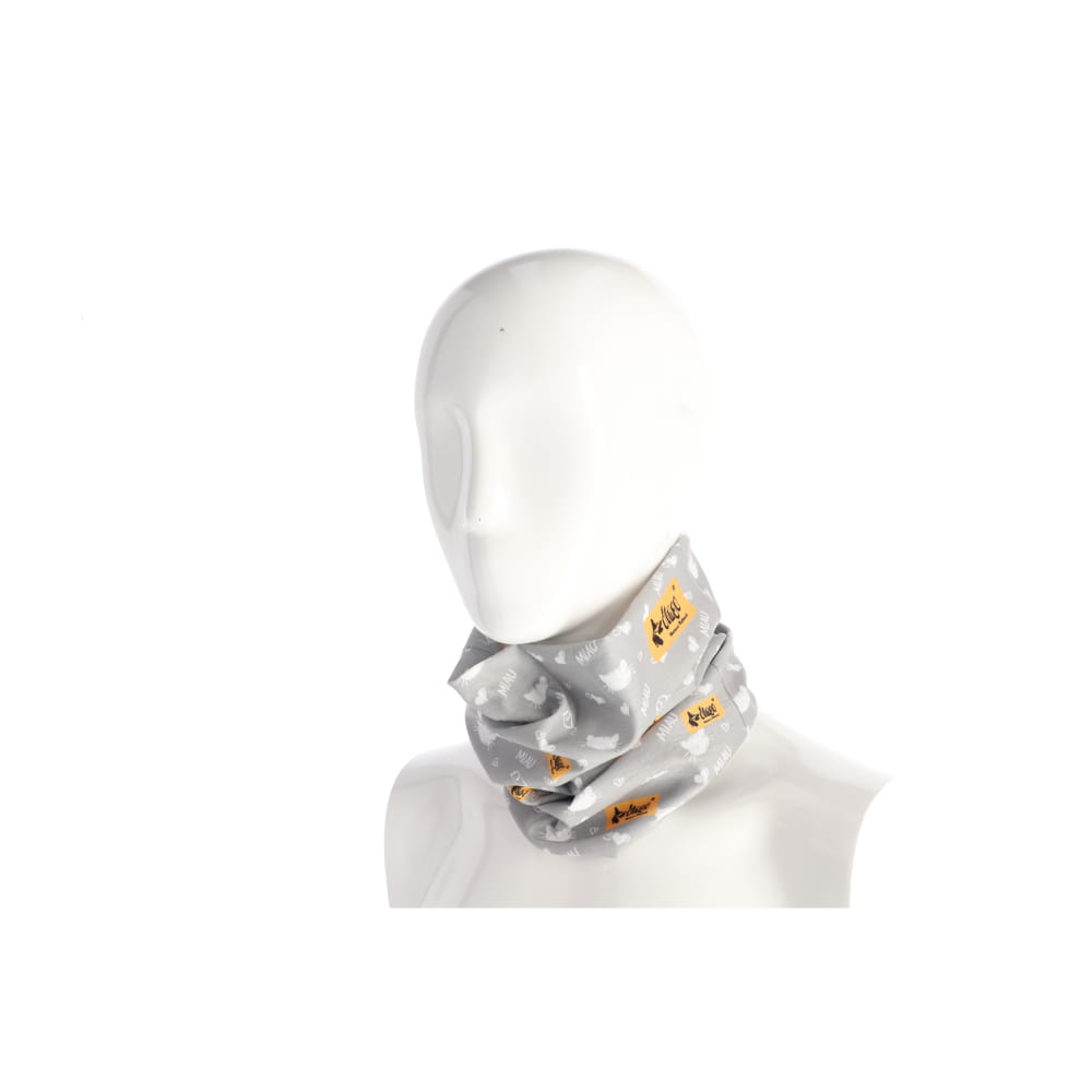 Bandana multifuncțională cu model pisică gri