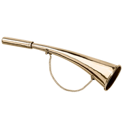 Sprenger jelzőkürt polírozott sárgarézből, 27 cm / 11"