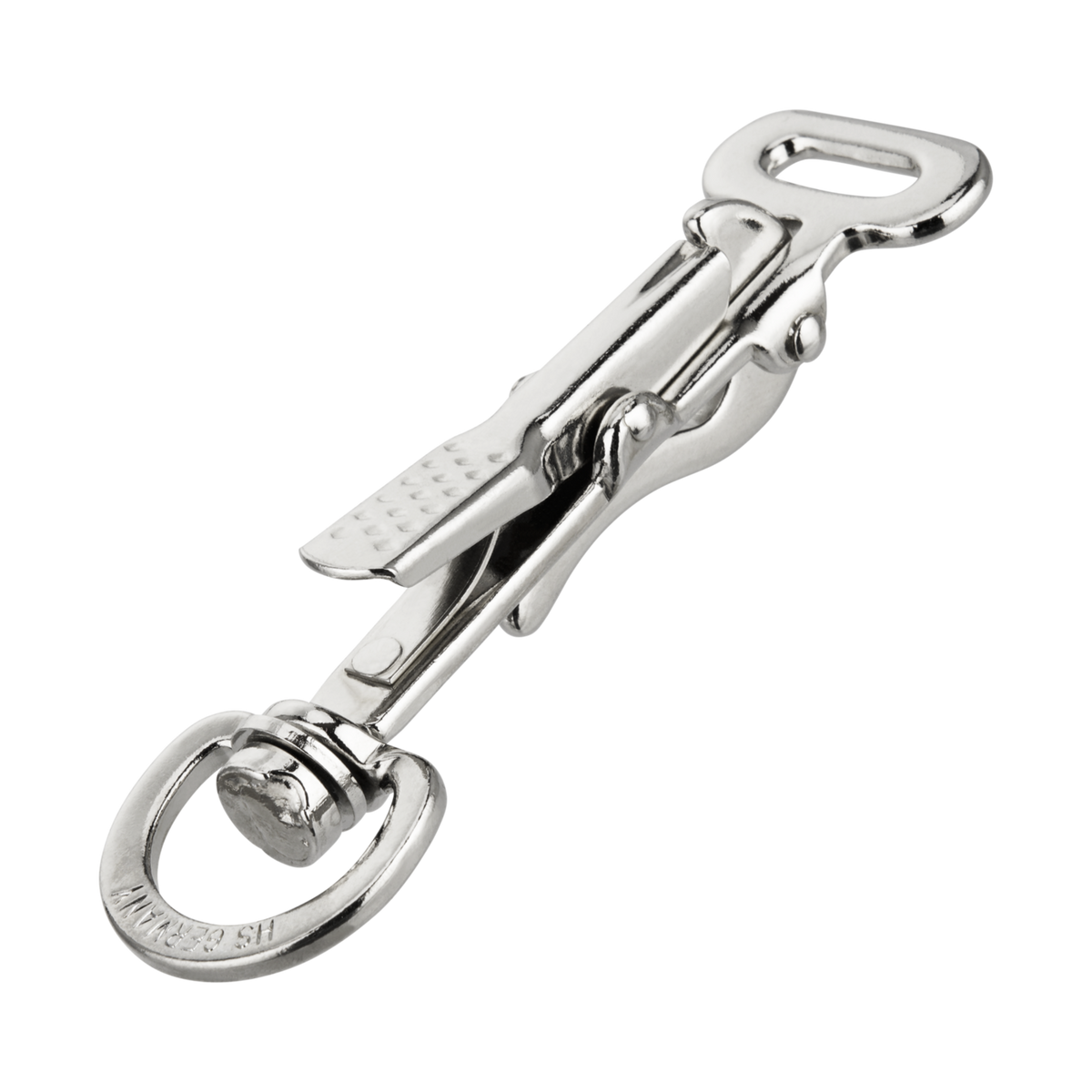 Sprenger Nickel-Plated Steel Quick-Release Hunting Snap Hook with Swivel, 102mm
