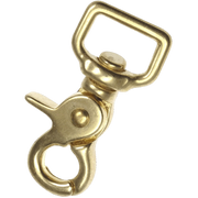 Sprenger ollós karabiner, polírozott sárgaréz, 63mm