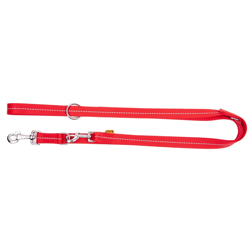 Lesă extensibilă din bandă reflectorizantă reflex