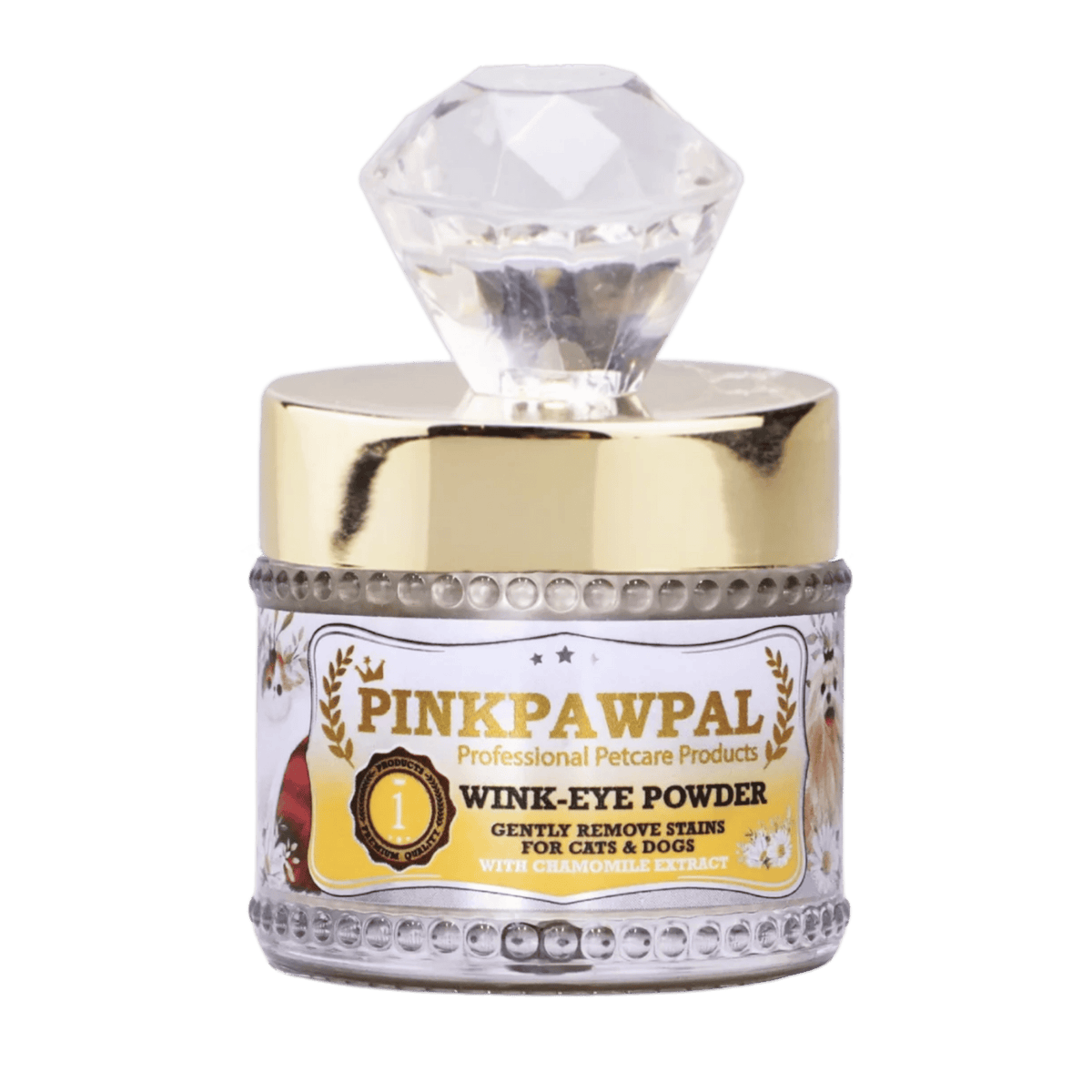 Wink-Eye Powder - Tear Stain and Eye Area Care Powder for Cats and Dogs