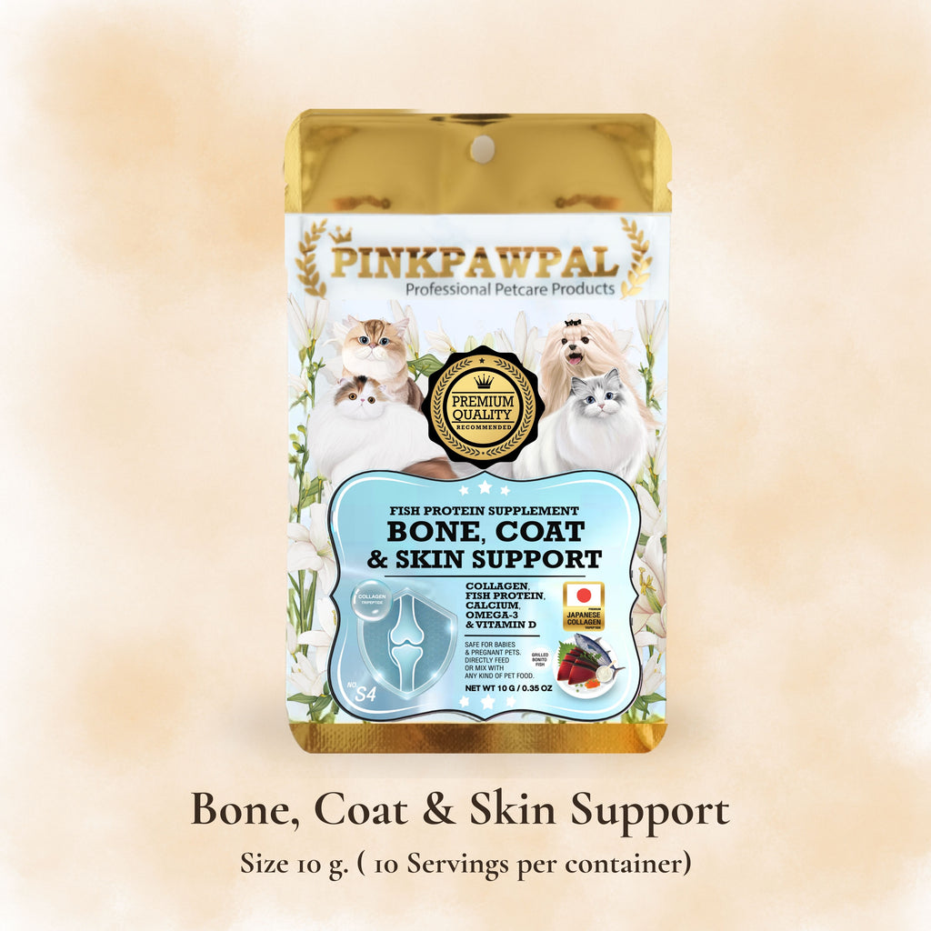 Bone Coat & Skin Support - Kiegészítő csontok, szőrzet és bőr támogatására macskák és kistestű kutyák számára
