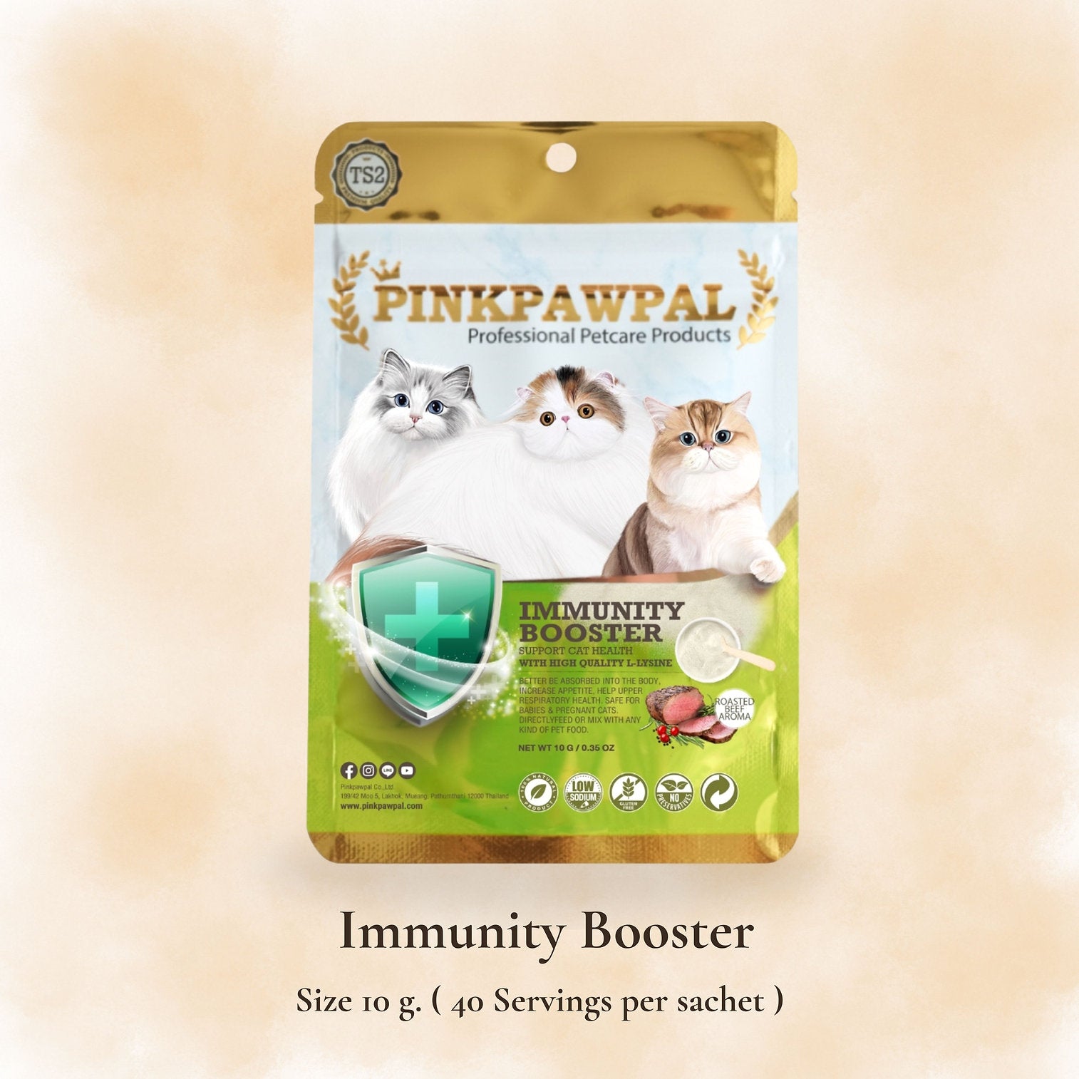 Immunity Booster - Supliment cu L-Lizină pentru susținerea imunității la pisici