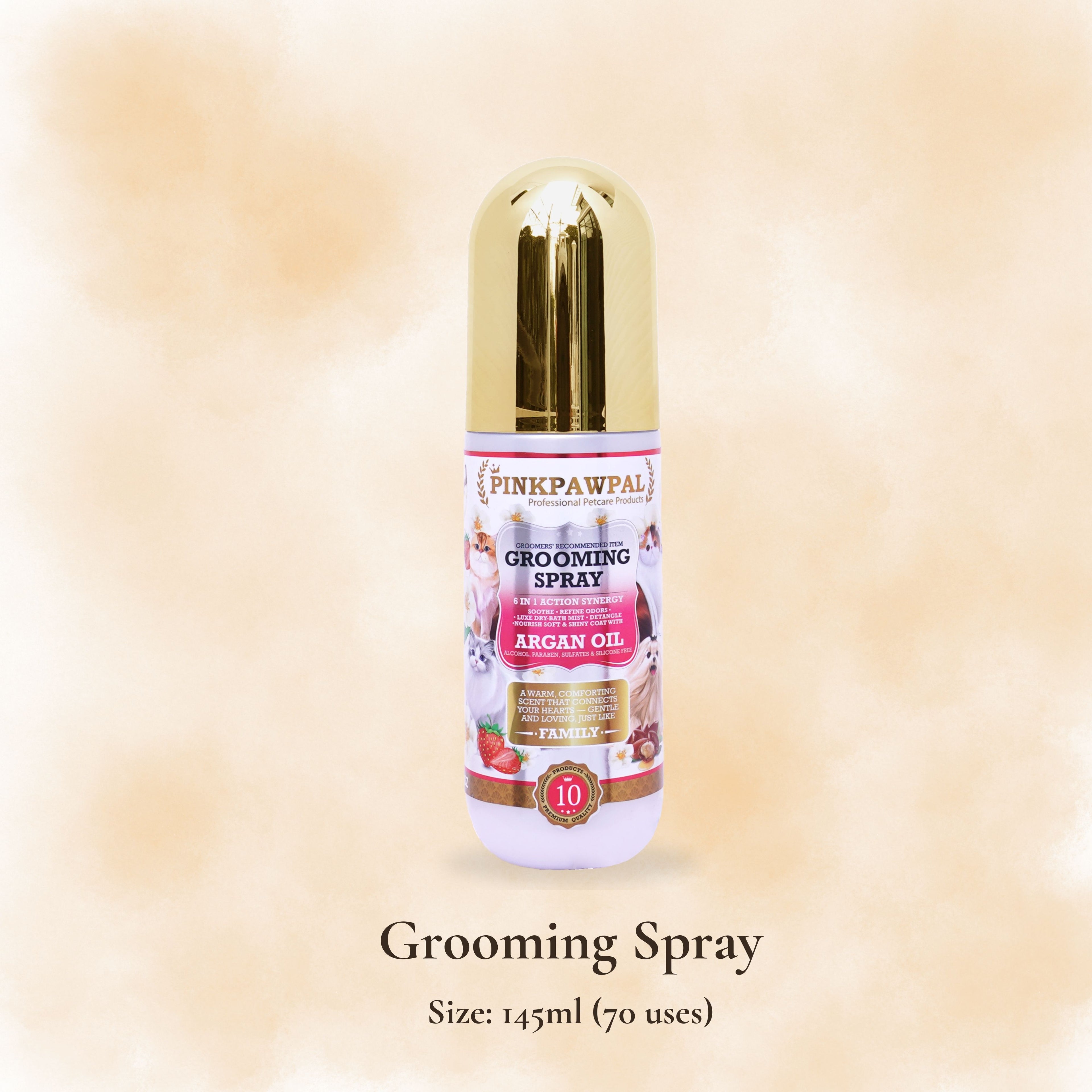 Grooming Spray - Spray pentru îngrijirea și descurcarea blănii cu ulei de argan