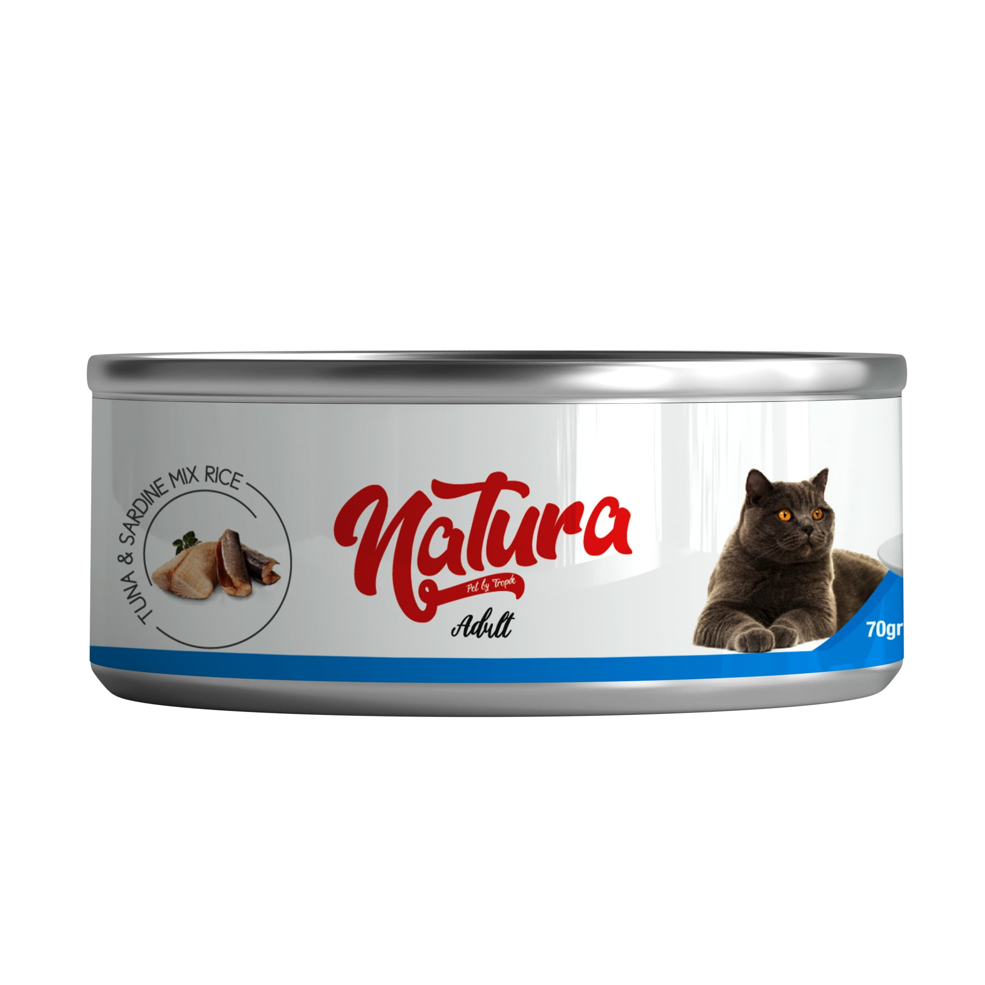 Natura macskakonzerv tonhal és szardínia keverék, szószban, 70 g