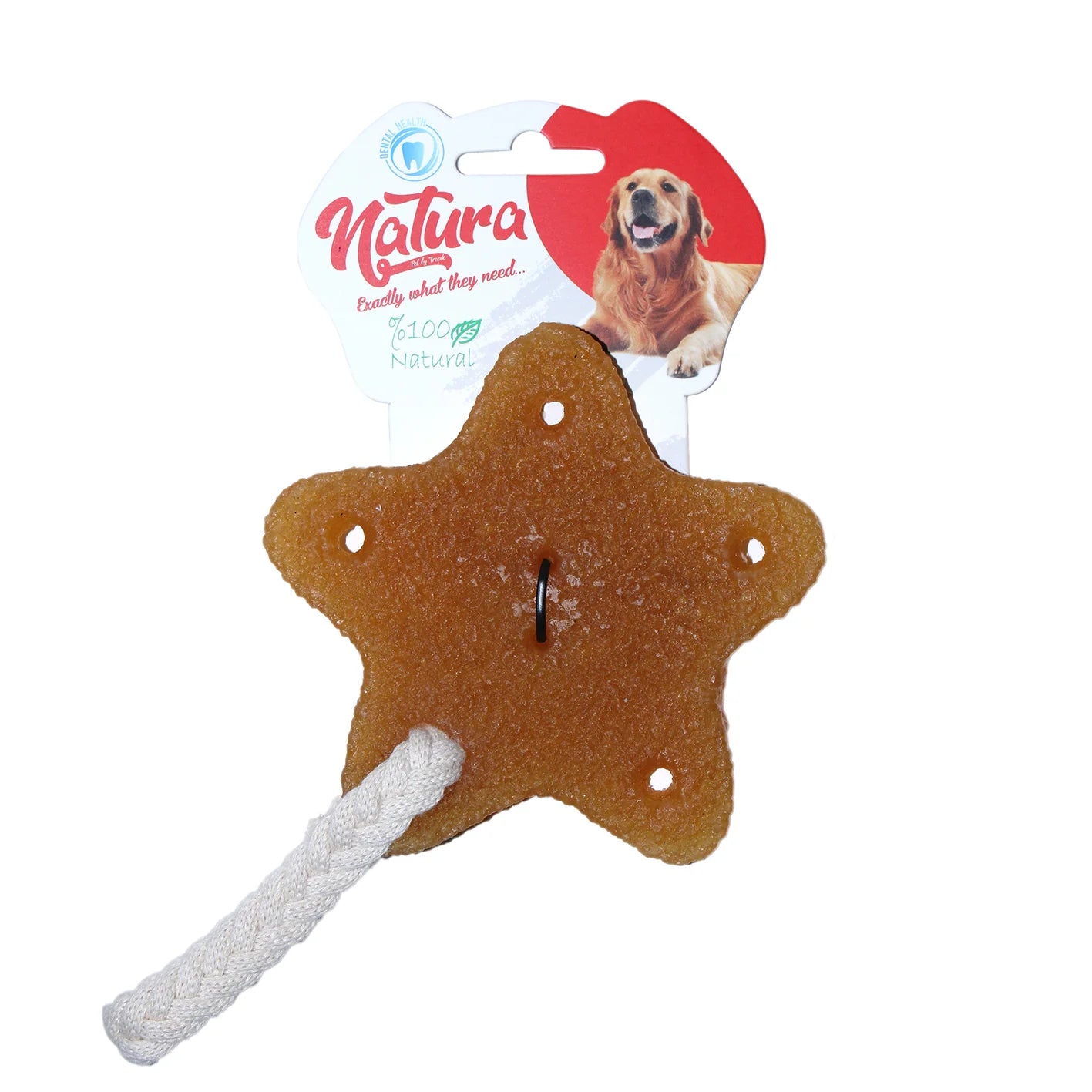 Jucărie de mestecat pentru câini Natura Rubber Star PTH-058