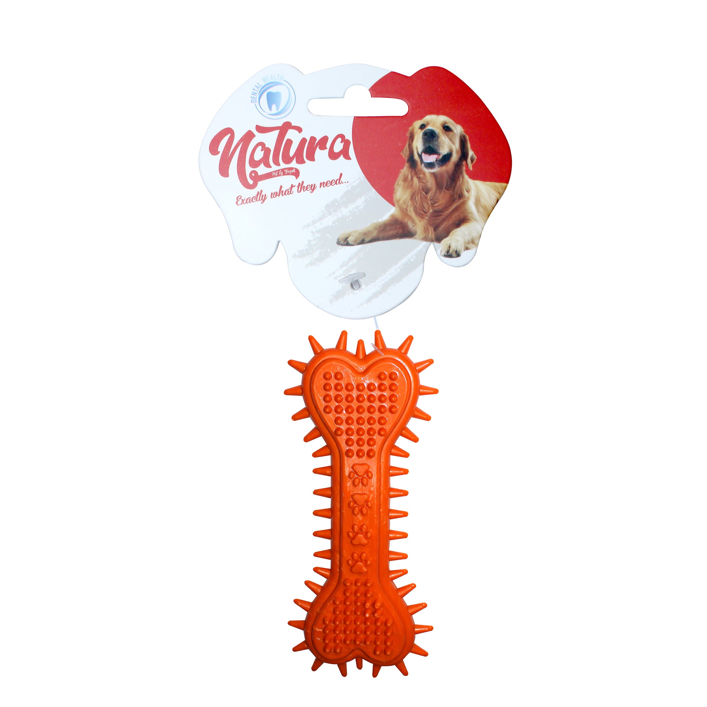 Kutyajáték – Natura Plastic Szív és Mancs Mintás Csont Kutyajáték (15 Cm)