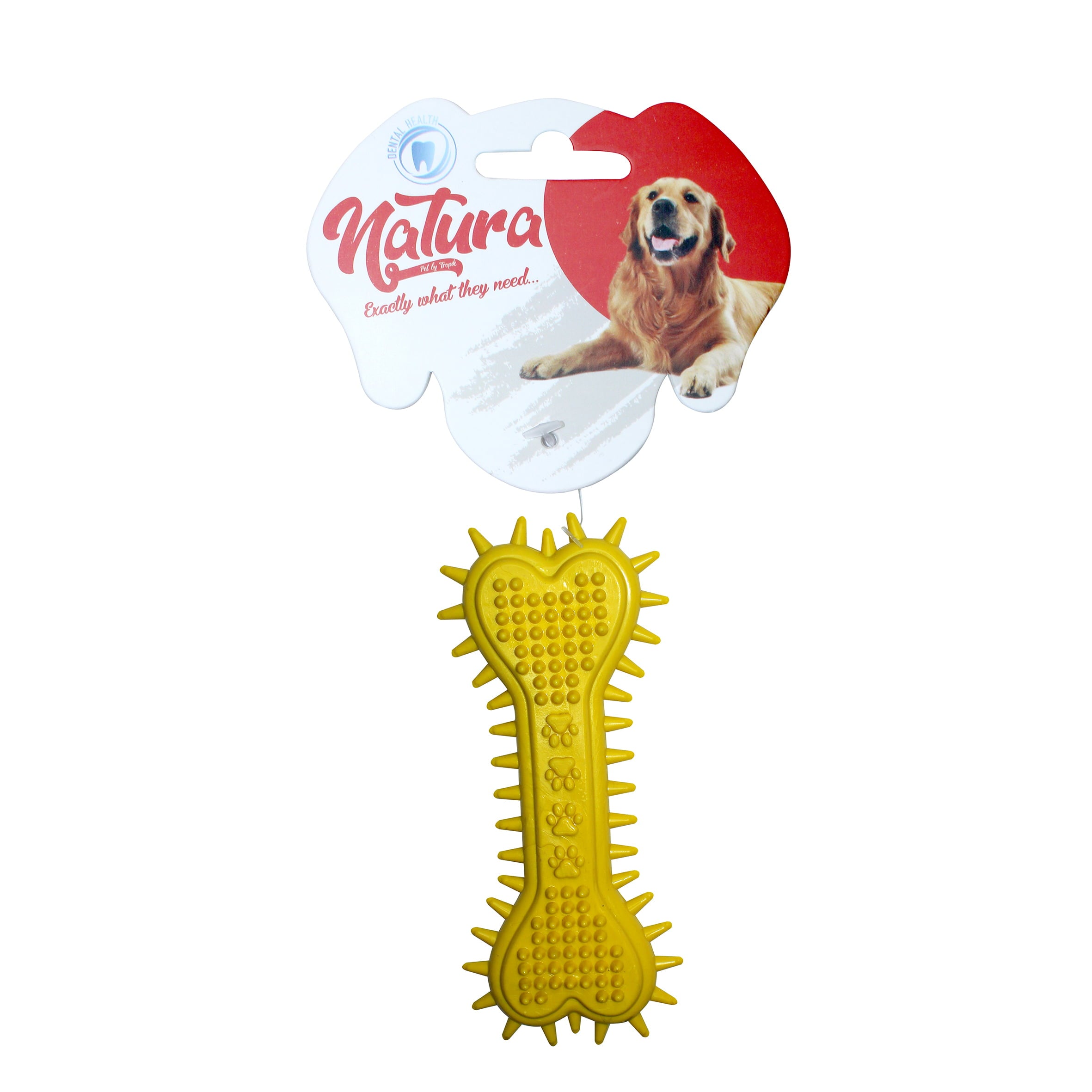 Kutyajáték – Natura Plastic Szív és Mancs Mintás Csont Kutyajáték (15 Cm)