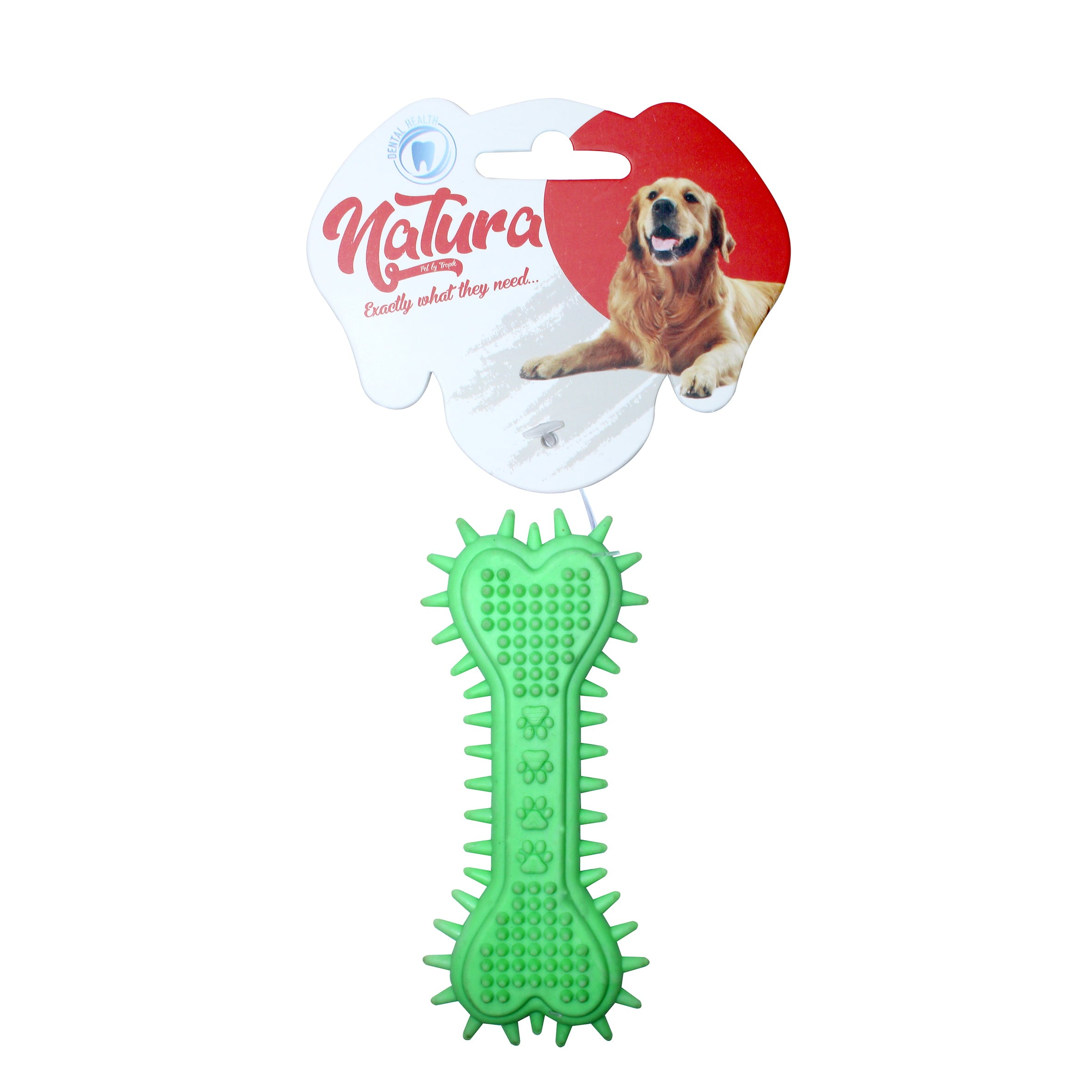 Kutyajáték – Natura Plastic Szív és Mancs Mintás Csont Kutyajáték (15 Cm)