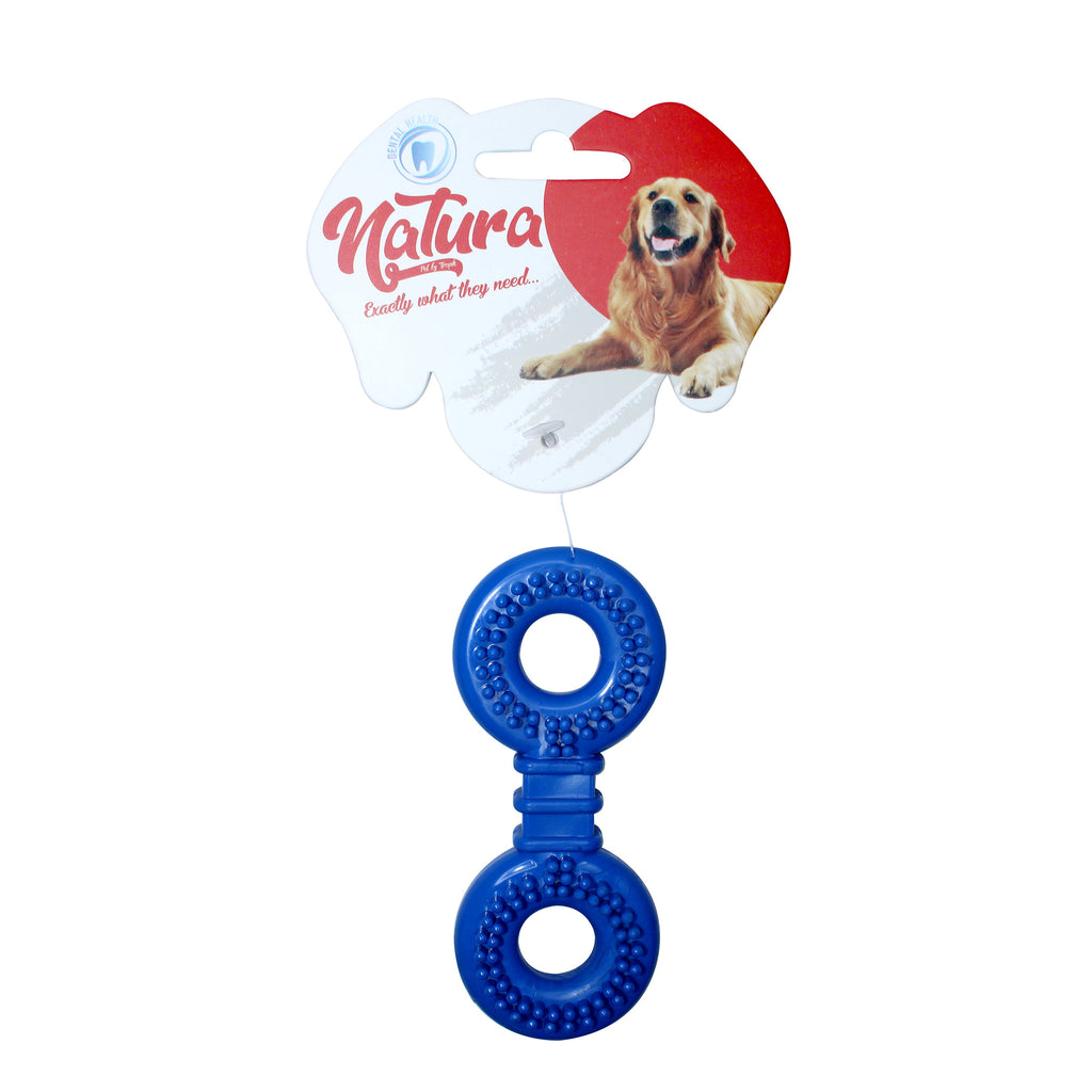 Jucărie pentru câini – Natura Plastic Barbed Ring Bone Dog Toy (12,5 cm)