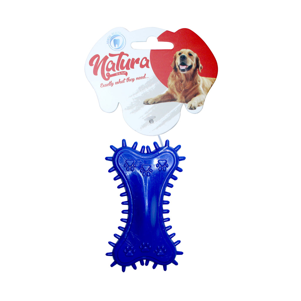 Kutyajáték – Natura Plastic Tüskés Mancsmintás Csont Kutyajáték (11 cm)