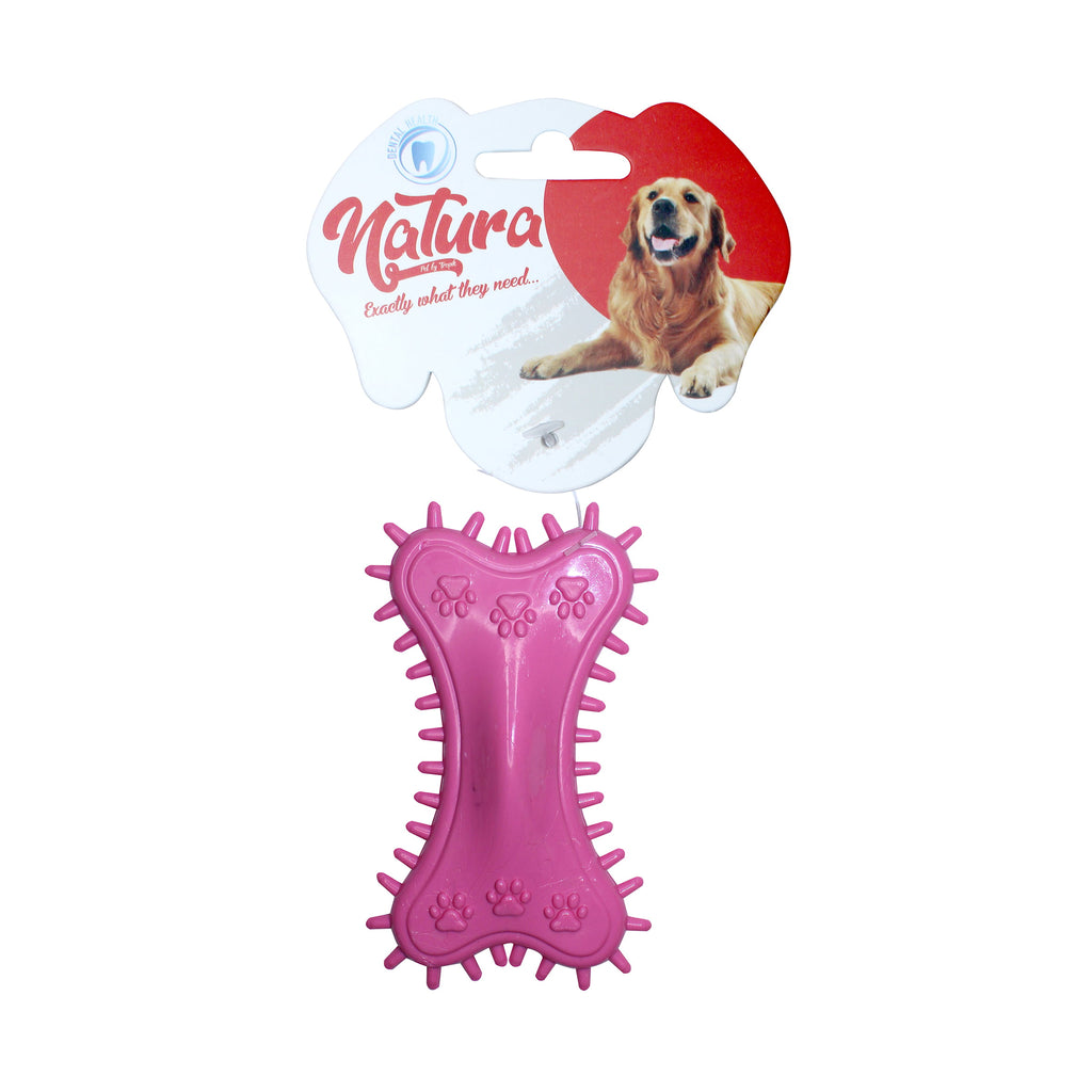 Kutyajáték – Natura Plastic Tüskés Mancsmintás Csont Kutyajáték (11 cm)