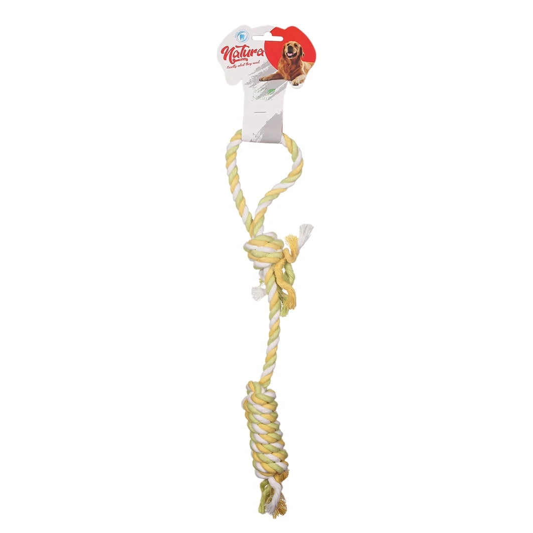 Játék kutyáknak – Natura Dog Rope With Handle Dog Toy PTH-013 (43 cm)