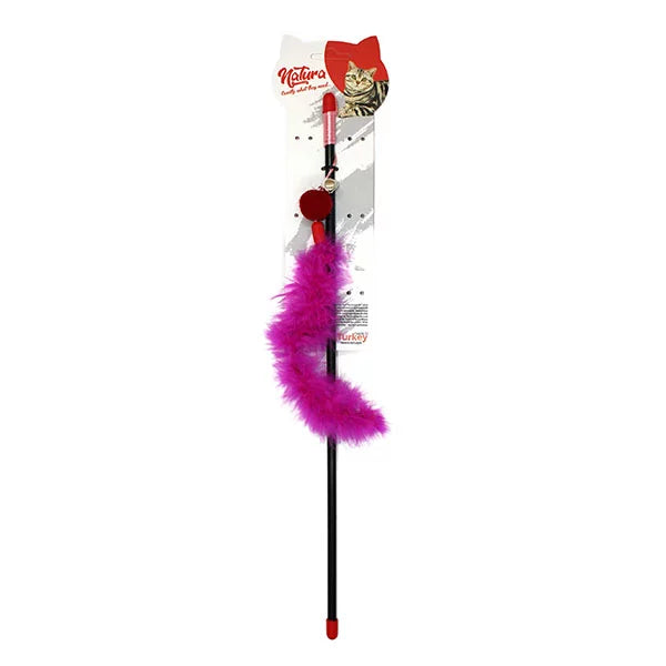 Natura plüss macskajáték tollakkal, PTC-055 (45 cm)