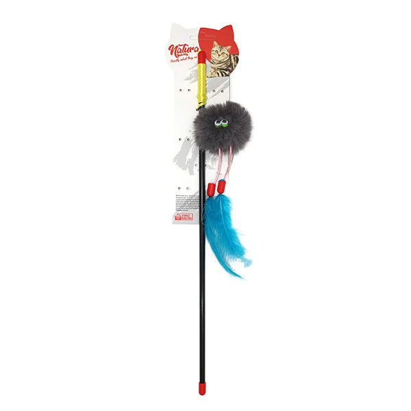 Jucărie pentru pisici – Natura Plush Monster Cat Rod Toy PTC-056 (45 cm)