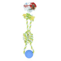 Jucărie pentru câine – Natura Two Arms Rope Dog Toy With Plastic Ball PTH-036 (34 cm)